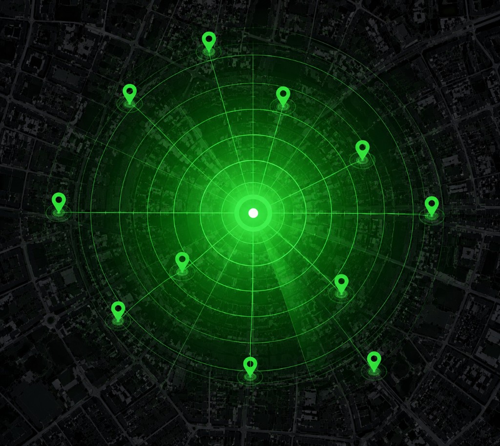 Carte radar Localiz avec localisation IA